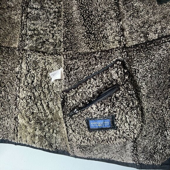 Joseph & Lyman Luxurious Black Shearling Sheepskin Fur Jacket Coat Size 42 Chile - Picture 7 of 10